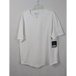 BYLT Drop Cut S/S Lux T-Shirt White Men's Size XXL/2XL